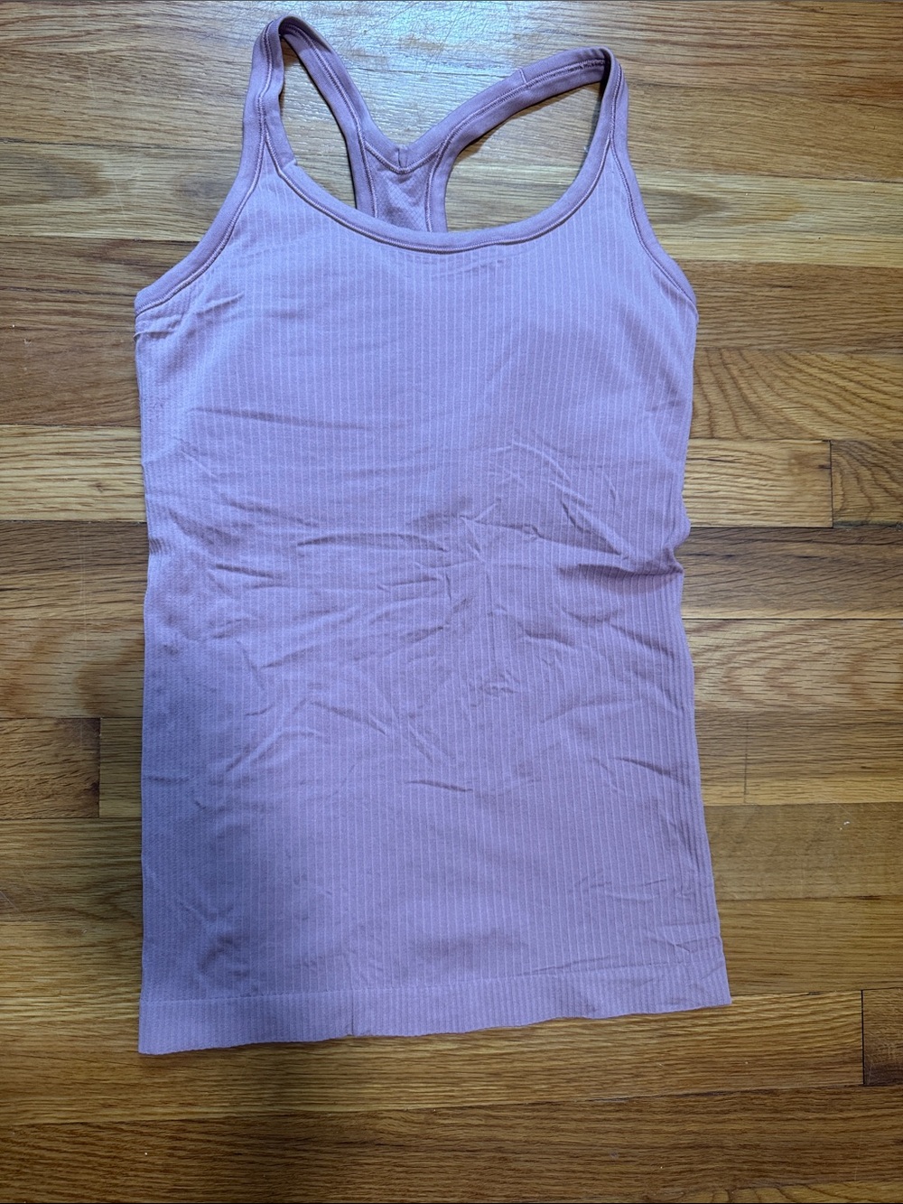 Lululemon Ebb To Street Ribbed Racerback Tank Top - Dusty Rose